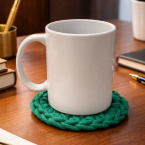 Szydełkowa podkładka "Trawka"